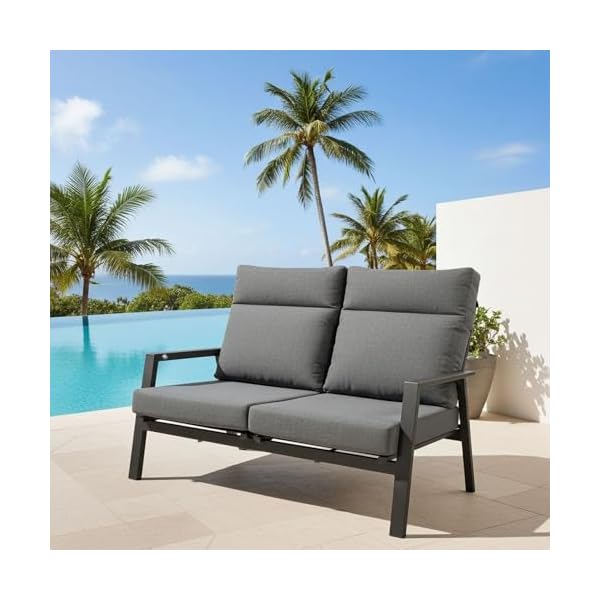 Patioco Loungebank Ohio 2-Sitzer Anthrazit