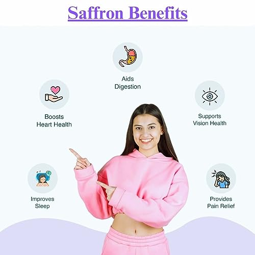 Image of Kashmir Online Store Original Saffron - Natural & Pure Finest Grade Kashmiri Kesar For Pregnant Women, Cooking, Face & Skin (1 Gram)
