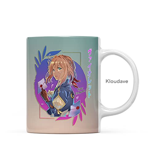 Violet Anime Manga Mug Evergarden Light Novel Merch for Hot and ICY Coffee Tea Water Juices - 011