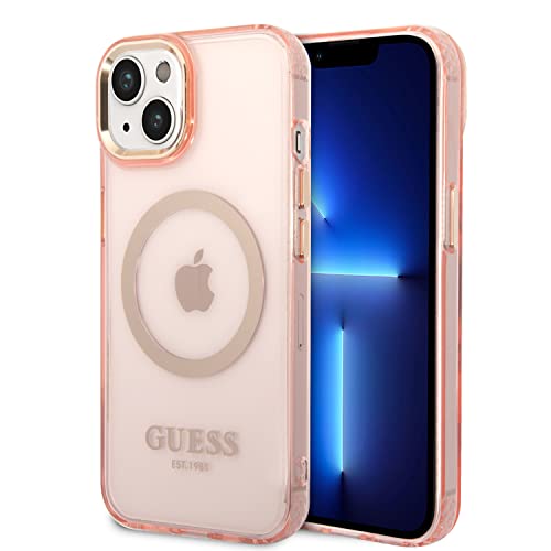 Guess GUHMP14SHTCMP Coque Rigide pour iPhone 14 6,1" Rose