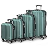 Set de valises 4 pièces: Ce set de valise comprend 4 tailles (16'', 20'', 24'', 28'') . Idéal pour organiser vos voyages : 16'' (44x32x20cm), 20'' (55x34x22 cm), 24'' (64x40,5x24,5 cm), 28'' (75x47x27,5 cm).