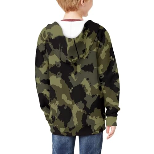 Boys Zip Up Hoodie Casual Long Sleeve Pullover Jacket Teen Boys Trendy Clothes2