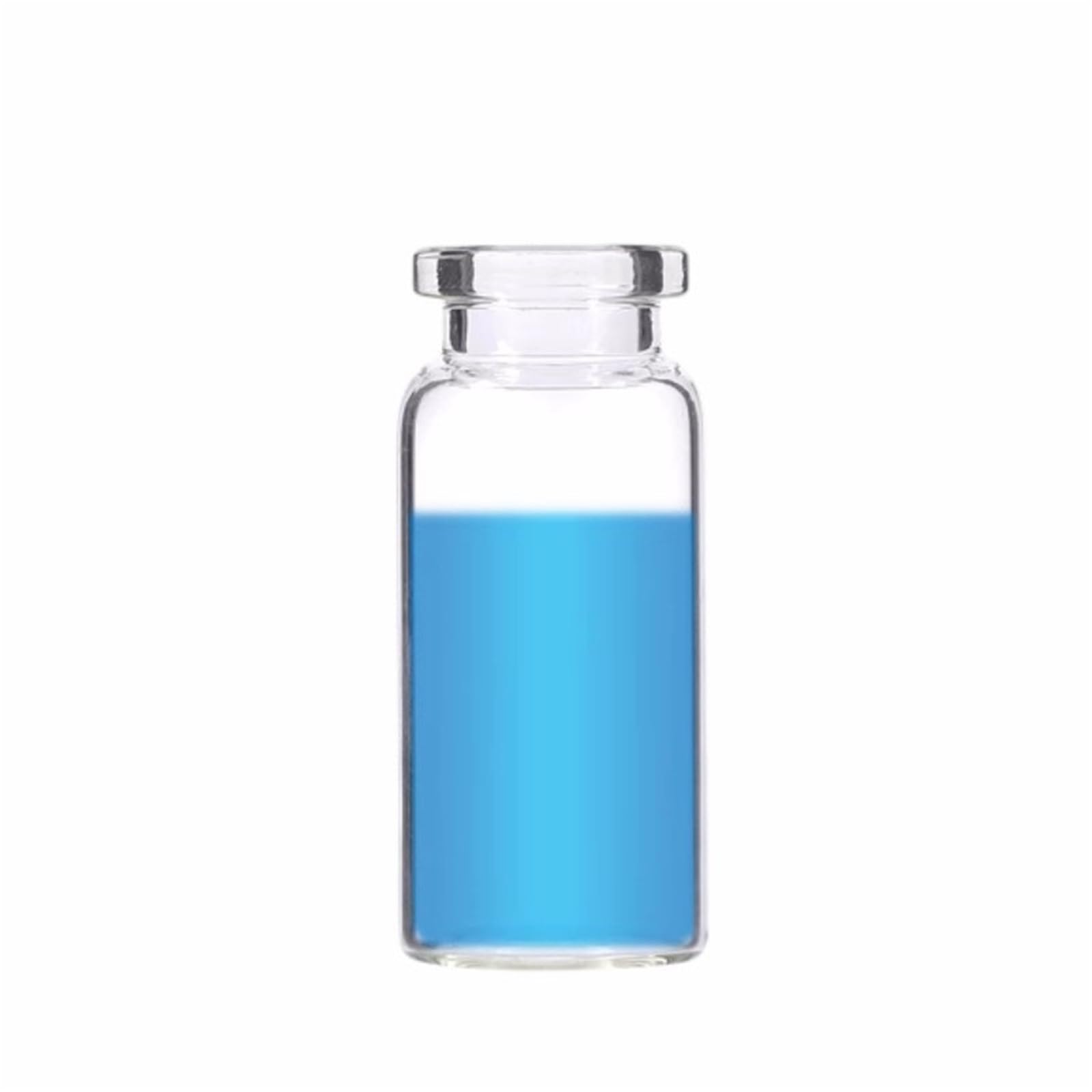 Fiala for cromatografia con tappo a crimpare trasparente, fiala for spazio di testa, a piatto in alluminio da 10 ml setti in silicone/PTFE, set