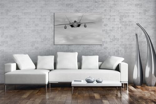Jet militaire tableau mural sans déformation cadre bois véritable 90x60