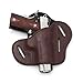 Relentless Tactical The Ultimate Leather Gun Holster | 3 Slot Pancake Style Belt Holster | Handmade in the USA! | Fits all 1911 Style Handguns Brown Right Handed
