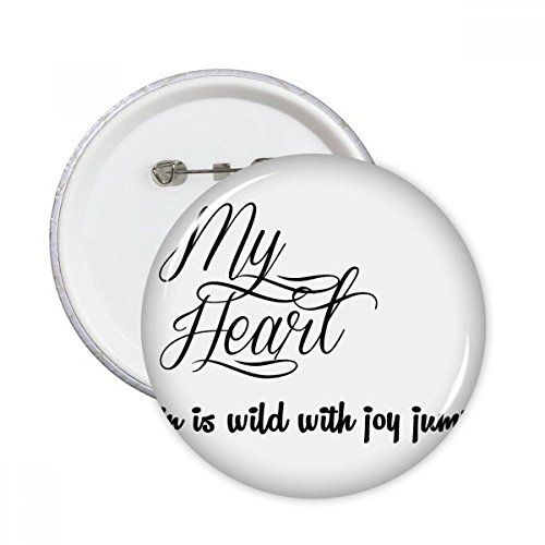 Broches rondes My Heart Joy badge XL pour raviver un vêtement terne en un clin d'œil