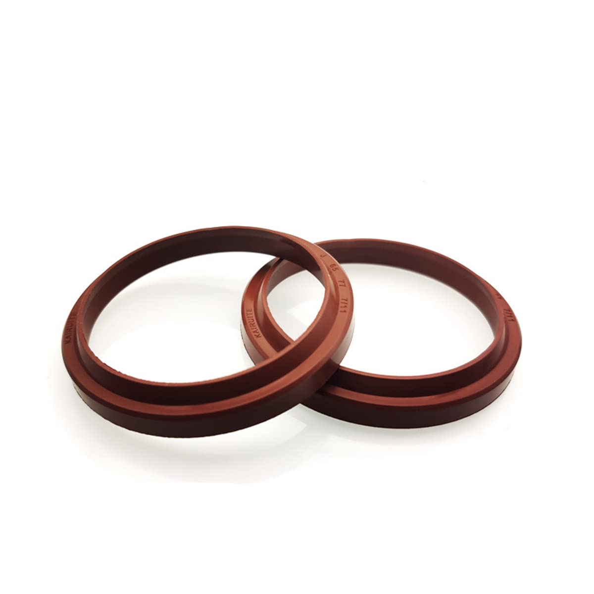MACHSWON Fluorine Rubber J-type Dust Seal Ring Washers 65mm ID 77mm OD 7/11mm Thick FKM Hydraulic Oil Seal Gasket Fluororubbe Water Sealing Rings Grommets - Image 2