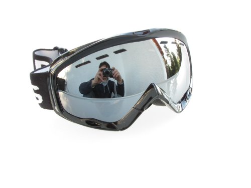 Lunettes de ski pour le snowboard alpland lentille argent sur les pistes