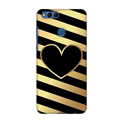 AMZER Slim Fit Handcrafted Designer Printed Snap On Hard Shell Case Back Cover with Screen Cleaning Kit Skin for Huawei Honor 7X - Diagonal Heart Lines HD Color, Ultra Light Back Case AMZER Slim Fit Handcrafted Designer Printed Snap On Hard Shell Case Back Cover with Screen Cleaning Kit Skin for Huawei Honor 7X - Diagonal Heart Lines HD Color, Ultra Light Back Case