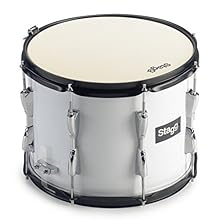 14"x12" marching tenor drum Includes strap 7-ply basswood shell with 8-pair die-cast zinc tension lugs Coated head Pair of sticks and drum key included