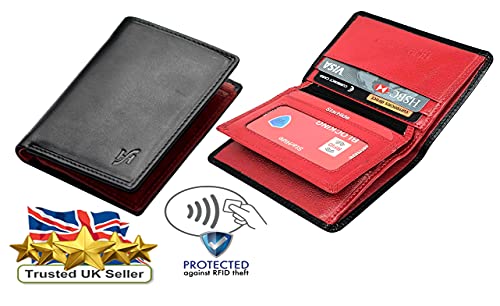 Mens Small Wallet Tactical Bifold Wallets for Men RFID Blocking Protector Money Cards Holder, Zipped Coin Pocket Wallet, Gifts for Men #8152