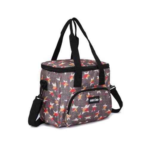 Bolsa Lancheira Térmica Estelar Santino Poliéster com alças de mão, ombro e isolamento térmico Color