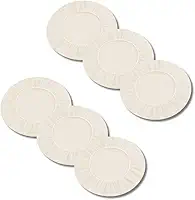 Kit 6 Capa para Sousplat Basic, Tecido Oxford, Verde, Branco, Palha Preto, Vermelho, 35cm Diâmetro, Decoração Mesa de Jantar (Palha)