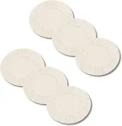 Kit 6 Capa para Sousplat Basic, Tecido Oxford, Verde, Branco, Palha Preto, Vermelho, 35cm Diâmetro, Decoração Mesa de Jantar (Palha)