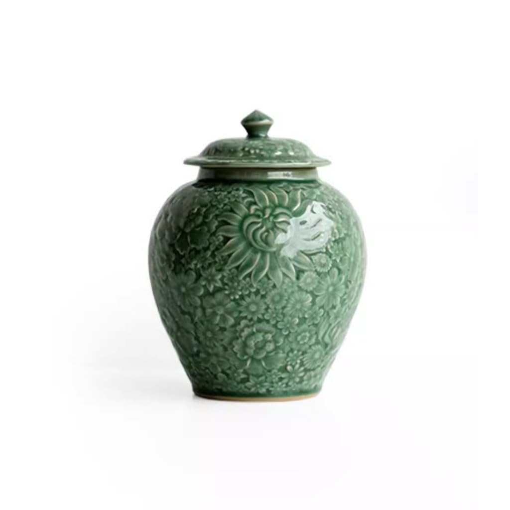 Herbata Celadon Herbata Puszka, Ceramiczna Puszka Zamknięta, Herbata Puszka Do Przechowywania, Herbata Zielona Do Użytku Domowego, Herbata Czarna, Puszka, Herbata Magazyn Kuchenny Pojemniki