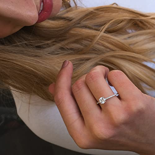 Lemon Grass 1 Ct Halo Solitaire Cubic Zirconia Promise Engagement Ring 925 Sterling Silver Ring Size 7 #TOP3