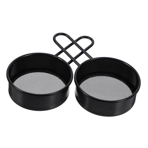 MUELODSIC 2 pièces Tamis à Farine Inox Passoire à Mailles Fines pour Cuisine Tamis à Main pour Pâtisserie Filtre Acier Inoxydable pour Tamiser la Farine et Autres Ingrédients