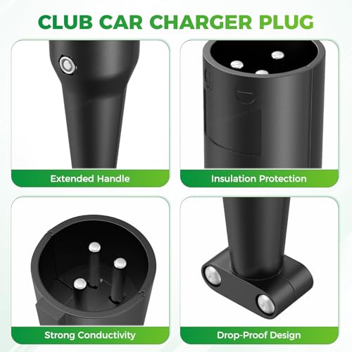 image for Panglong Club Car Charger Plug 48V, Golf Carts 48V Charger Cord Plug, 