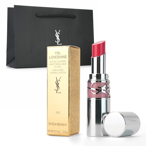 【国内正規品】Yves Saint Laurent イヴサンローラン ラブシャイン リップスティック (#163 ラズベリー クラッシュ) 3.2g 口紅 リップスティック 化粧品 コスメ デパコス プレゼント ギフト ショッパー付き