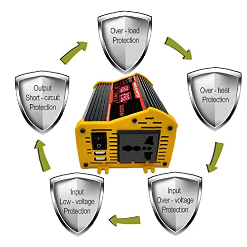 POWER-omvormer 300W Auto DC 12V tot 110 V AC-omvormer met dubbele USB-autoladeradapter LED DisplayUSB Autoader Adapter… - Image 5