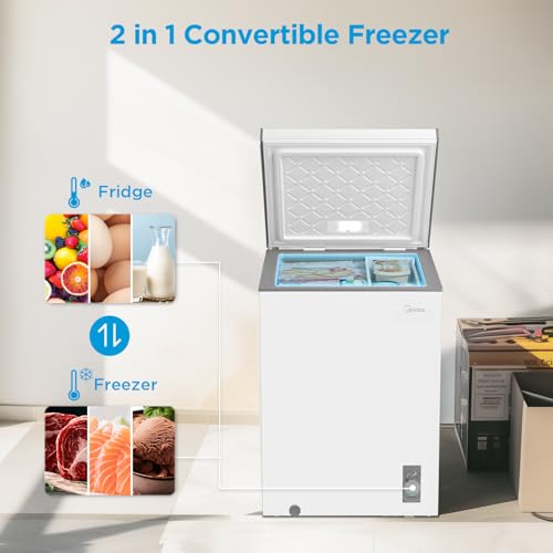 Midea MERC04C4BAWW 3.5 Cubic Feet Chest Freezer