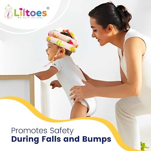 Image of LILTOES Baby Head Protector for Safety of Kids 6M to 3 Years- Baby Safety Helmet with Proper Air Ventilation & Corner Guard Protection (Fruitcake)