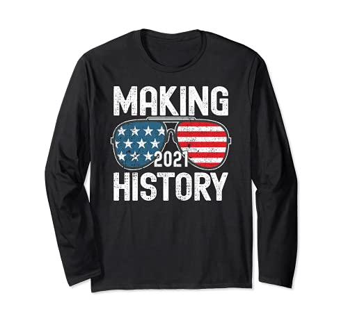 Making History Inauguration 2021 Gafas de sol Biden Harris Manga Larga