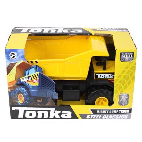 Tonka Retro Classic Steel Mighty Dump Truck (the color of the stickering may vary)