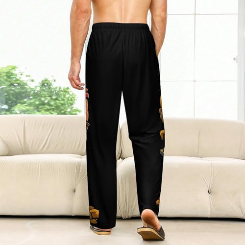 Bitcoin Miner Men's Pajama Pants Lightweight Pjs Bottoms Sleep Lounge Pant with Pocket Drawstring2
