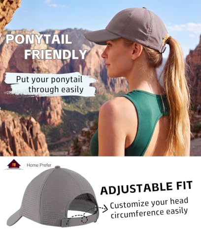 Image of Home Prefer Reflective Water Repellent Quick Dry Airy UPF50+ Sun Hat for Men Women Outdoor Sports Baseball Caps Unisex