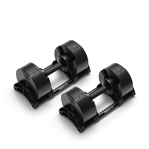 Image of NUOBELL Adjustable Dumbbell Set, 5-50 LB or 5-80 LB, Easy Twist 2024-25 Model, All-In-One Weights Set (Pair) for Home, Original Manufacturer
