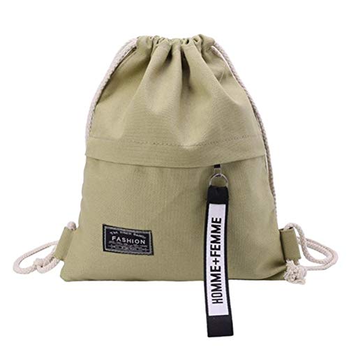 Saco de Esportes Com Cordão Srliya School Sports Canvas Saco Com Cordão Saco de Fitness Com Zíper Pa