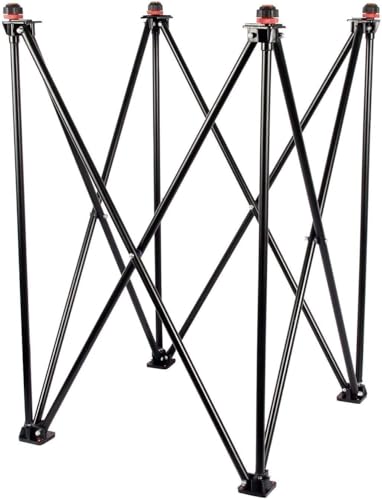 KD Willmax Adjustable 4-Fold Carrom Board Stand | Professional Portable Metal Frame | Easy Height Adjustment | Stable Support for Carrom Enthusiasts