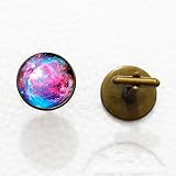 Como se muestra en la figura Gemelos de Galaxy Space, personalizado gemelos gemelos de regalo de, Galaxy Space Encanto