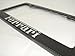 Fit Ferrari 4K Gloss Black Carbon Fiber License Plate Frame with Black Caps