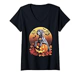 Photo Gallery donna halloween retro weimaraner weimaraners maglietta con collo a v Photo Gallery donna halloween retro weimaraner weimaraners maglietta con collo a v