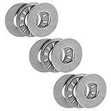 uxcell TC613 Thrust Needle Roller Bearings with Washers 3/8' Bore 13/16' OD 5/64' Width 3pcs