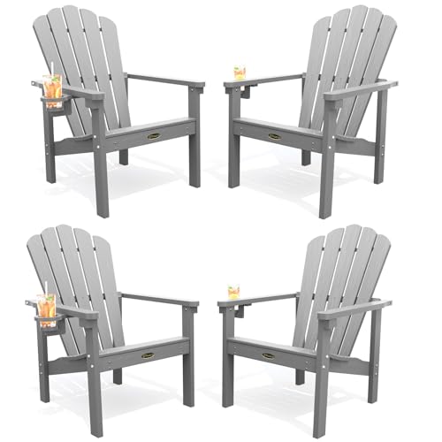 THOEOE Stackable Adirondack Chair Set of 4