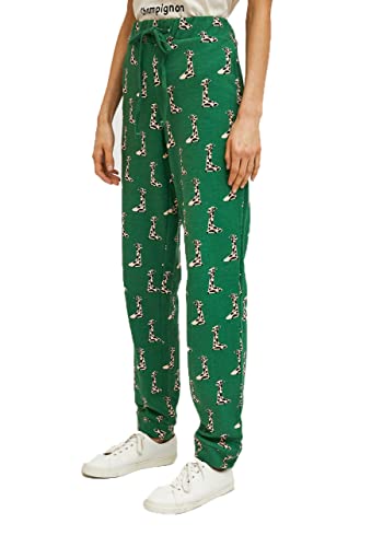 Pantalones deportivos de algodón suaves con estampado original jirafa
