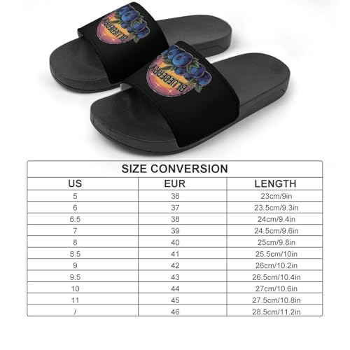 Vintage Blueberry Non Slip Slides Sandals for Women Men Quick Drying Shower Shoes for Bathroom Pool Beach2