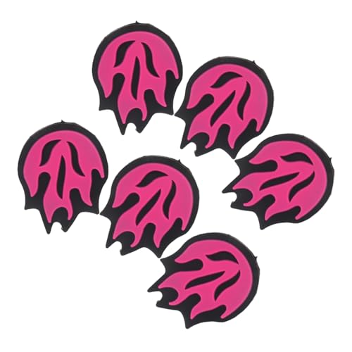 BESPORTBLE 6Pcs Tennis Racket Dampener Lightweight Shock Absorbers for Vibration Control Durable Flame Design Accessories for Enhanced Performance Sports Equipment