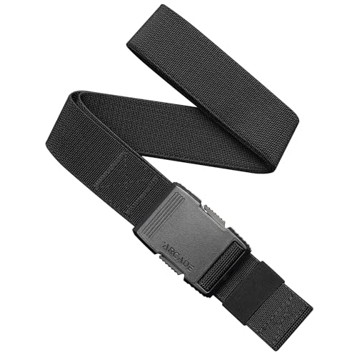 Arcade Belts Unisex Midnight Belt 3-Piece Bundle: High Grade, Heavy Duty Stretch, Metal Free Buckles - Black2