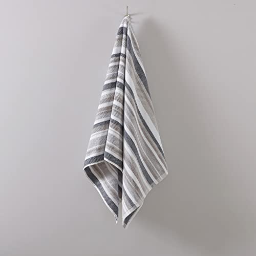Image of Tommy Bahama - Bathroom Towel Set, 100% Highly Absorbent Yarn-Dyed Cotton Towels, Low-Linting & Fade-Resistant (Ocean Bay Grey, 3 Piece) (Pack of 12)