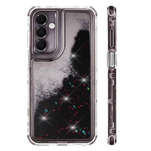 Designed for Galaxy A16 5G Phone Case with Liquid Glitter, 3-in-1 Military-Grade Protection & Sparkling Quicksand Design, Clear Anti-Yellowing Bling Samsung A16 5G Phone Case for Women 6.5” - image 1