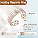 EnerCoppeX Copper Magnetic Ring for Women, Lymphatic Drainage Adjustable Ring, 3500 Gauss Magnet (V)