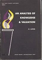 An Analysis of Knowledge & Valuation B000YBDYPS Book Cover