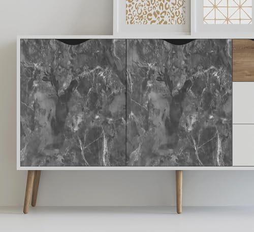 Guvana GUVANA-143 Matte Marble Contact Paper For Countertop 15.7''X78.7'' Removable Grey Wallpaper Marble Peel And Stick Wallpaper Matte Marble Contact Paper Waterproof Self Adhesive Wallpaper thumb #6