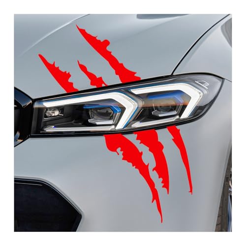 FSTURIOS claw mark decals on car exterior