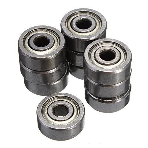 Steel Ball 623ZZ Deep Groove Ball Bearing 10 Pieces 3 x 10 x 4 mm Radial Bearings Limiting Speed 52000 RPM 3D Printer or Radial Bearing Robotics or IY Projects (B0B1ML75WM) Amazon Price History, Amazon Price Tracker