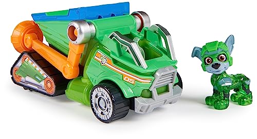 Paw Patrol: The Mighty Movie Toy Recycling Lorry with Rocky Mighty Pups Action Figure Lights and Sounds Kids Toys for Boys and Girls 3+